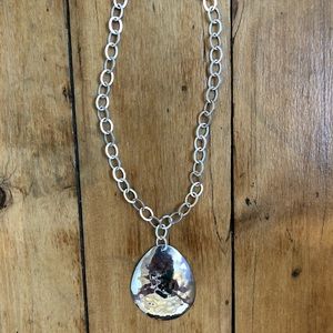 Silpada Hammered medallion Necklace